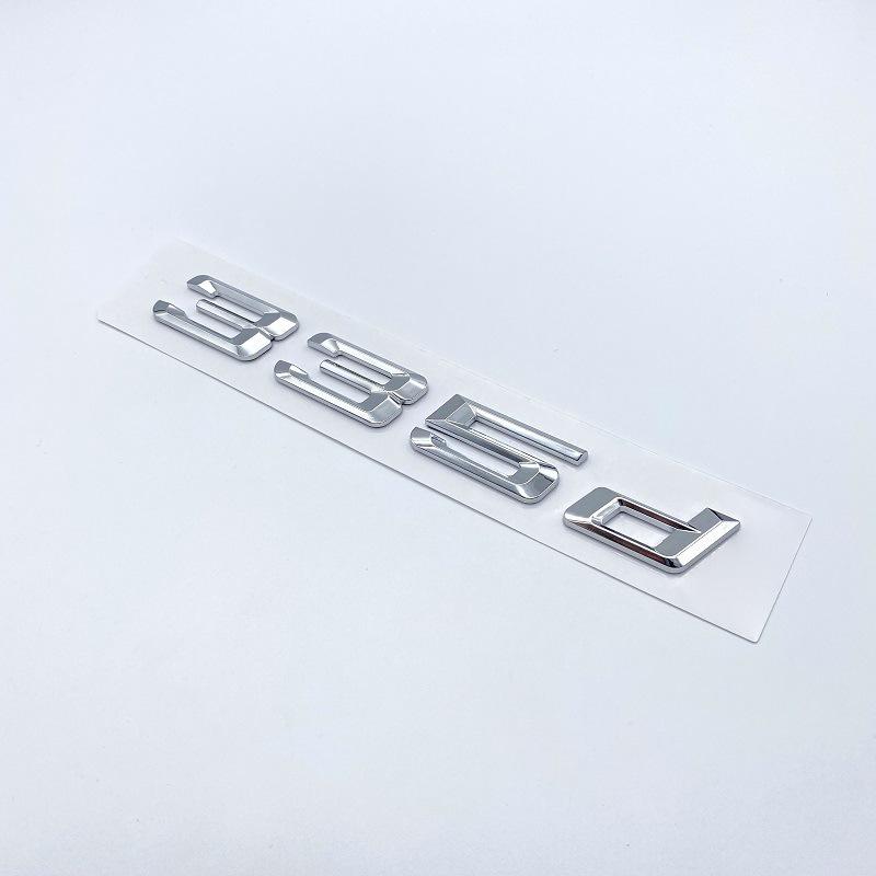 Insignias de Desplazamiento Trasero del Nuevo Serie 3 de BMW: Pegatinas 350d, 340d, 335d, 330d, 318d.