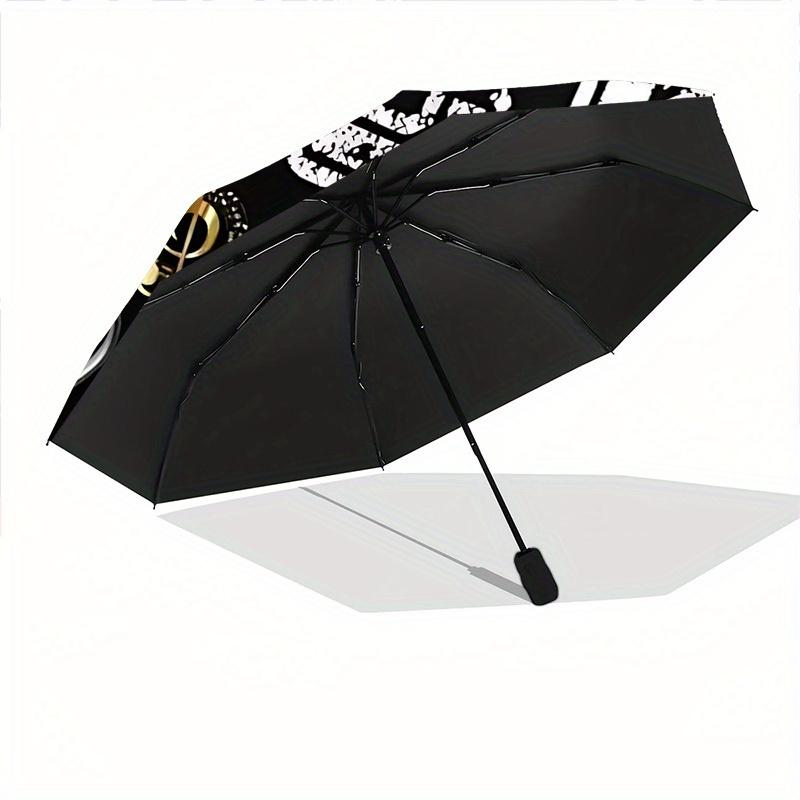 1pc Electric Guitar Automatic Opening/closing Umbrella, Compact Travel Umbrella - - Festive Accessory, Sturdy Ribs Yy250807071