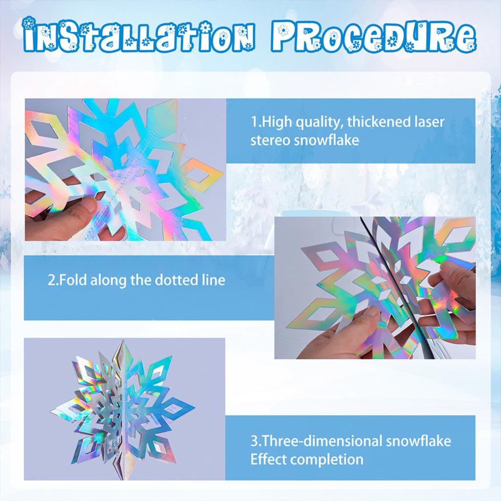 107pcs Froze balloon arch garland kit, snowflake balloons, colorful snowflake decorations, Christmas party, holiday party