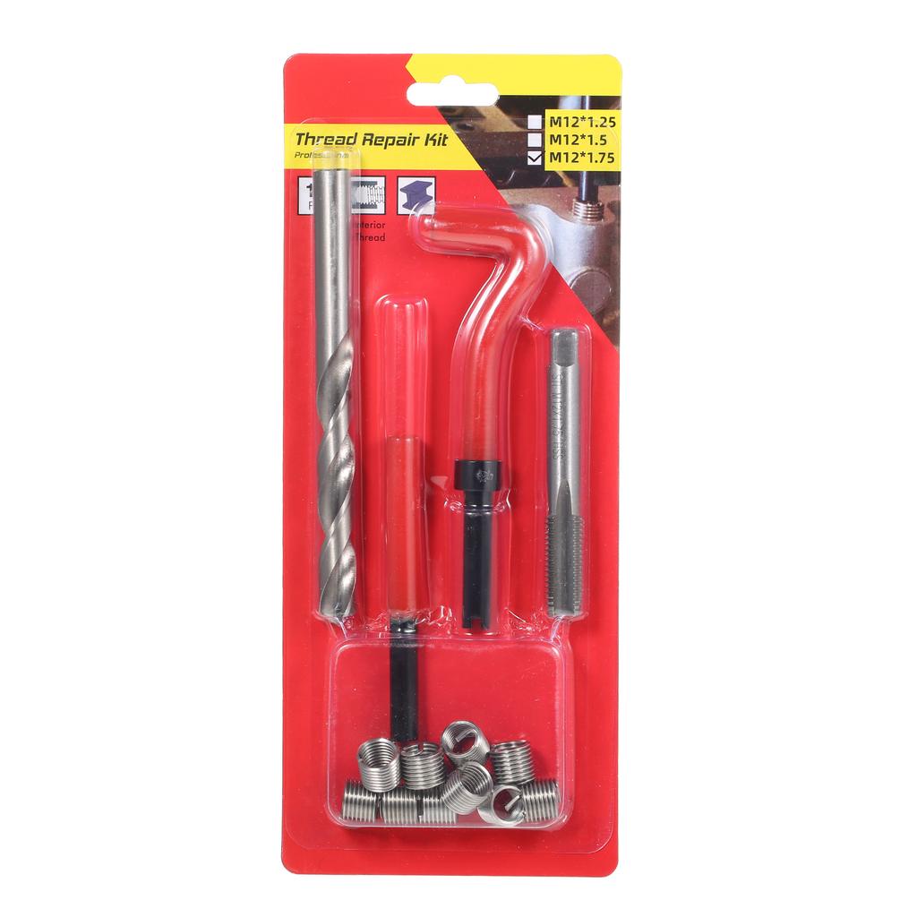 Kit Di Riparazione Filettatura, Inserto Filettato Per Chiave Per Trapano Elicoidale In Acciaio Inossidabile Da 10 Pezzi Per Auto M18x1,5 : Amazon.it: Auto E Moto