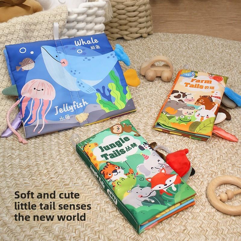 Baby Tearresistant Fabric Book With Bilingual Content For Early Childhood Learning And Sensory Development