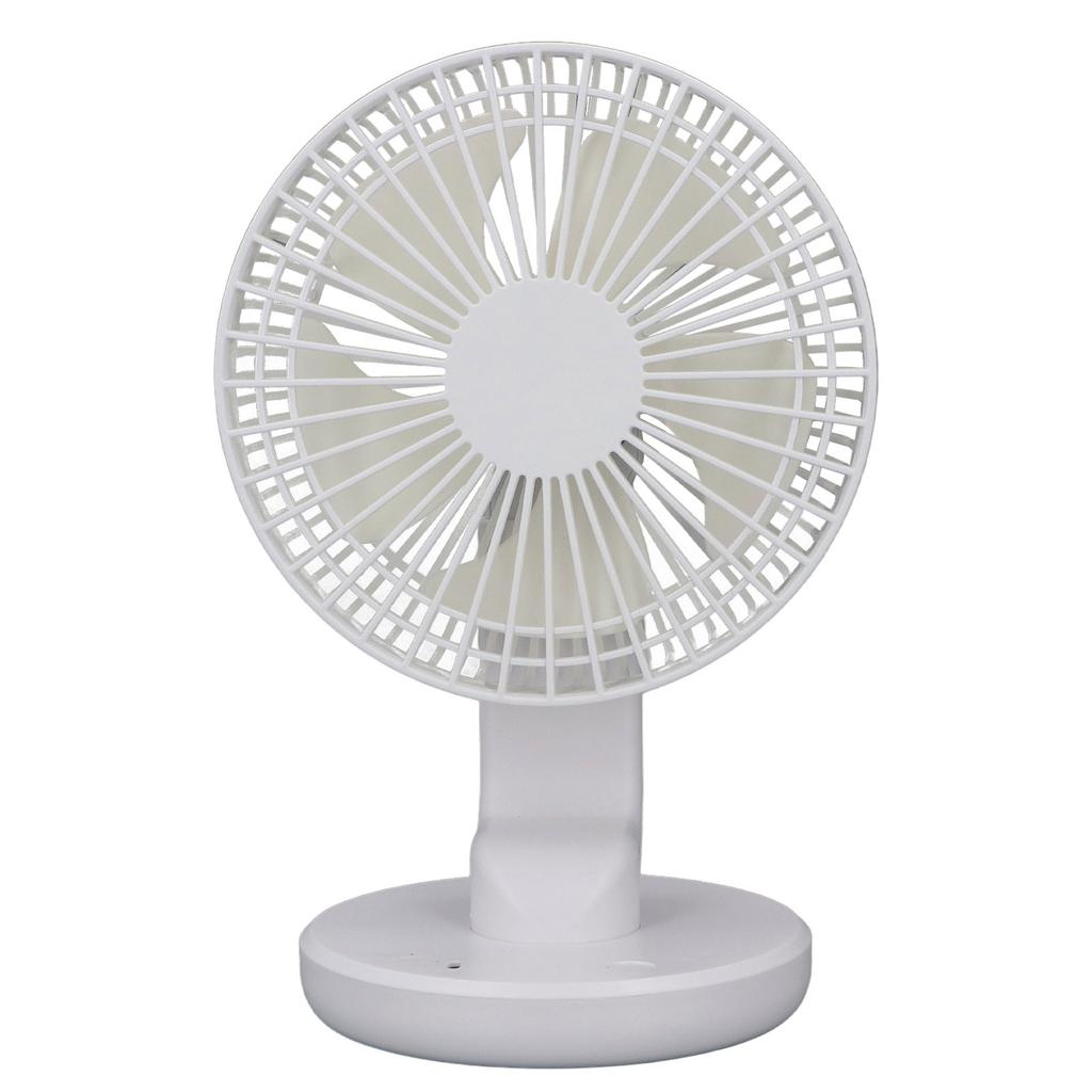 Small Desktop Fan USB Charging Adjustable Wind Speed 30 Degrees Rotatable Silent 1200mAh Mini Fans for Students