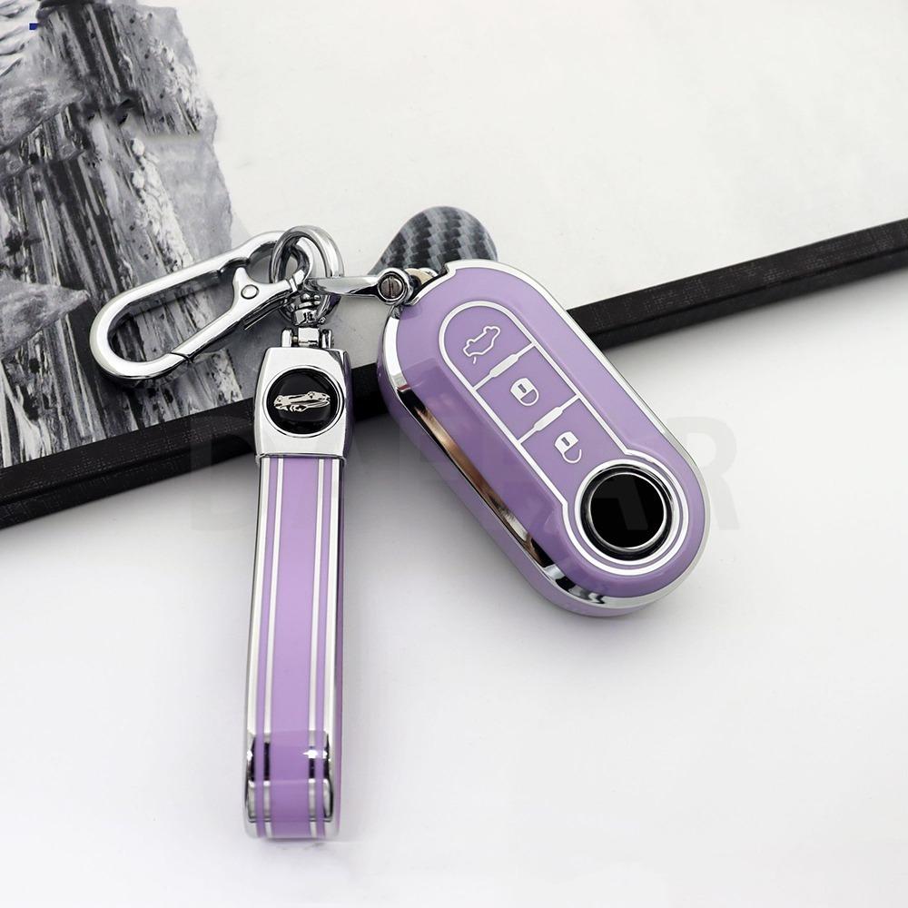 For Fiat 500 Ducato Panda 500L Punto Lancia Musa For Citroen Jumper For Peugeot TPU Car Remote Key Case Cover Shell Fob Boxer