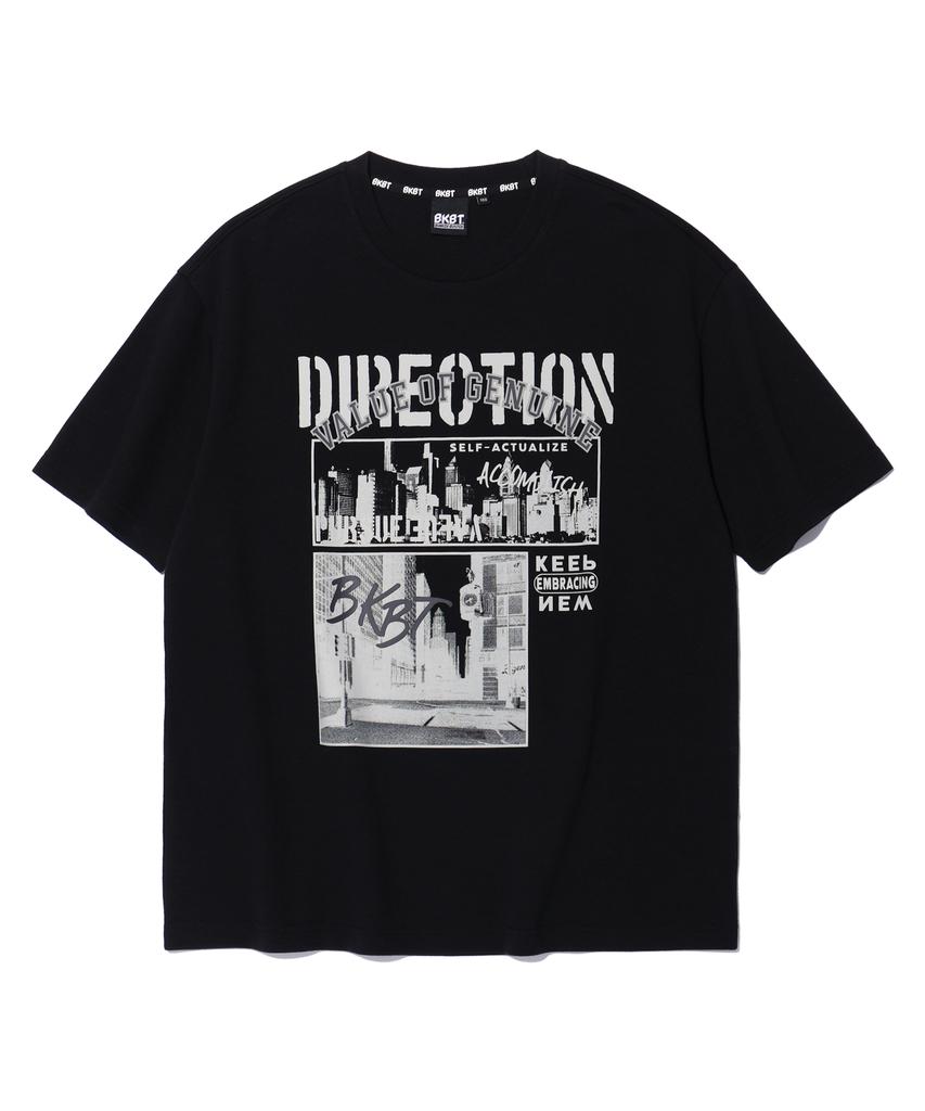 BUNKERBUSTER Direction City Short Sleeve Tee Black (Mp2Tu256-076)