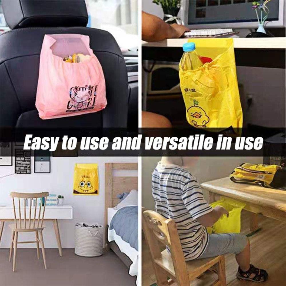 Self-adhesive Car Mounted Garbage Bag Foldable Auto Hanging Garbage Bag  for Car