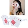 Lustige Geburtstagspoker-Themenbrillen Sonnenbrillen Persönlichkeit Abschlussfoto Kreative Pokerbrillen Spiel Partyzubehör