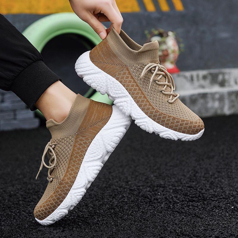 Thick Platform Mesh Upper Sports Shoes for Men High Quality Running Shoe in Promotion Gym Designer Breathable Man Casual Sneaker