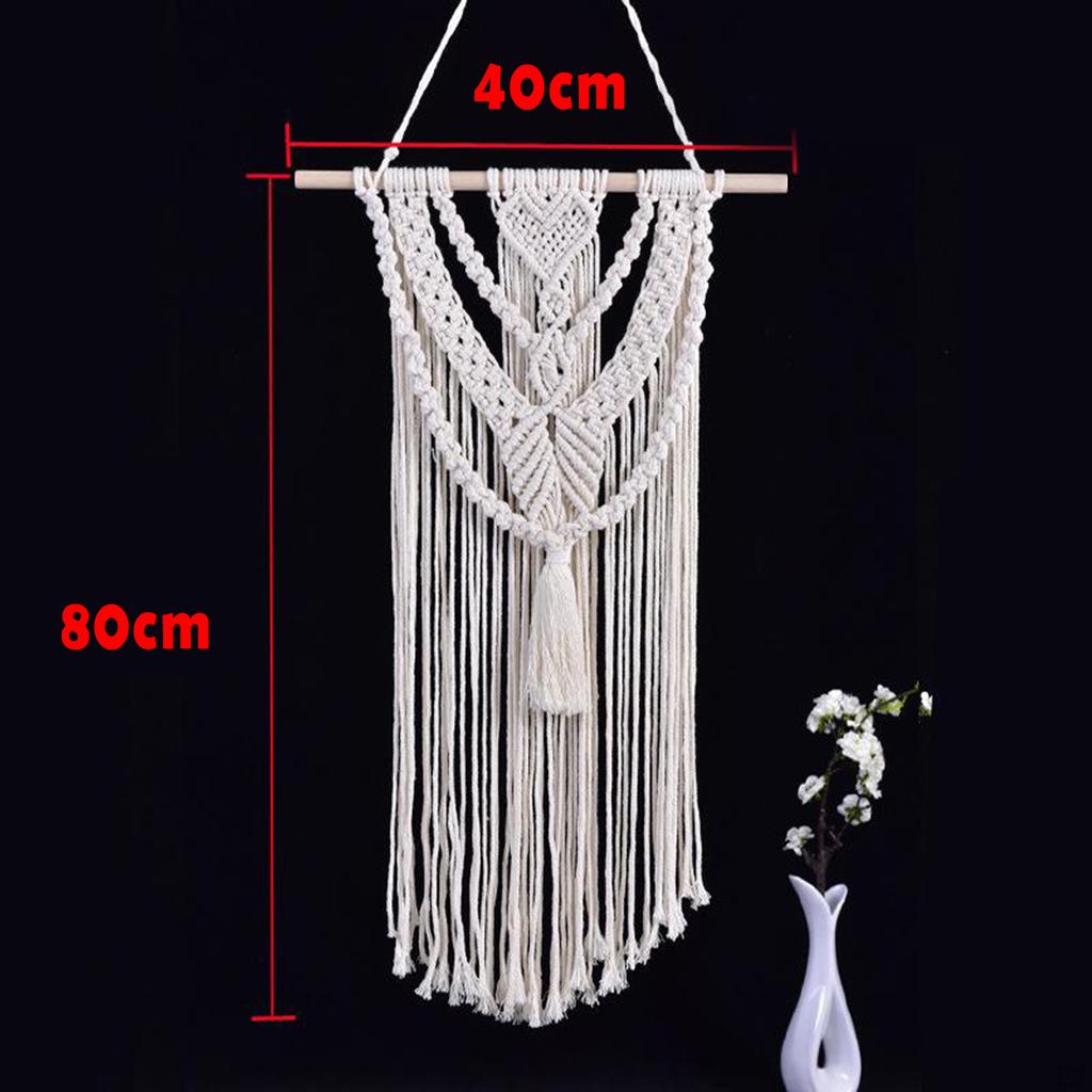 Chic Macrame Wall Hanging Tapestry Boho Woven Knitted Tapestries Home Decoration