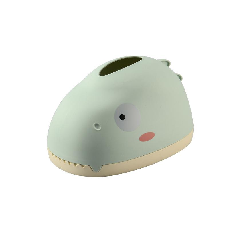

Household Creative Dinosaur Pumping Paper Box Tissue Box Wholesale Bathroom Living Room Desktop Multi-functional Storage Box зелений