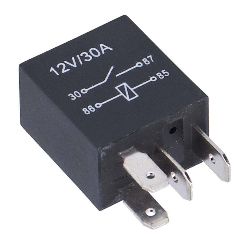 10 Pcs 36.6*23*15.5mm Automobile Relay 12V 30A Air Conditioner Relay Relay Set  Automobile Use