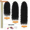14 Inch Marshmallow Afro Curl Crochet Hair SyntheticTwist Braid Kinky Curly Braiding Hair Extensions Ombre Blonde For Black Women