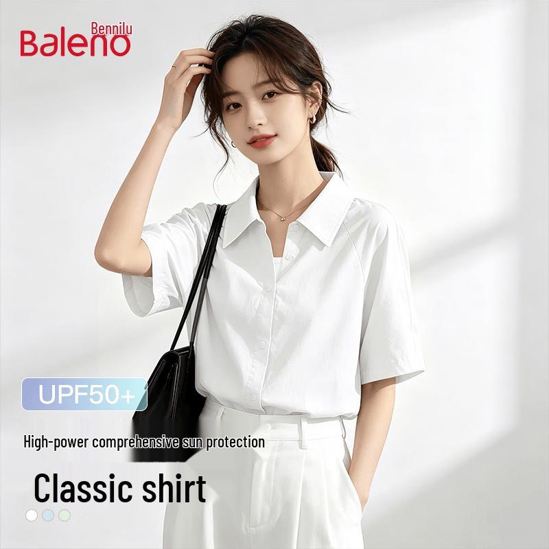 Baleno Women s Loose Fit Short Sleeve Sun Protection Shirt M