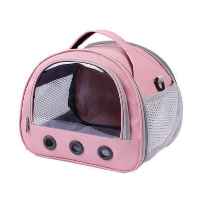 Clear Window Small Animal Travel Carrier Breathable Mesh Safety Cat Dog Carrier Comfortable Ventilation Pet Carrier Bag