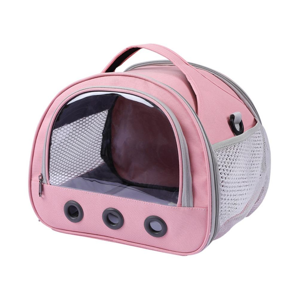 Clear Window Small Animal Travel Carrier Safety Breathable Mesh Pet Carrier Bag Ventilation Comfortable Cat Dog Carrier