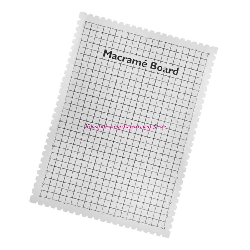 Macrames Project Board with Grids Portable Braiding Board Large Macrames Board 39x29x5cm for Weaving China Mainland