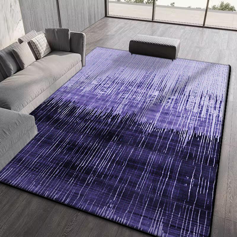 

Абстрактные полосы Ковер для гостиной Легко чистить Домашнее украшение Нескользящие ковры для спальни Гостиной Офиса Складной Мягкий напольный коврик 60*90cm