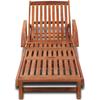 Teakové lehátko
