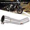 Motorcycle Full Exhaust System Middle Pipe Link Connect for Yamaha FZ1 FZ1 N 2006 2015