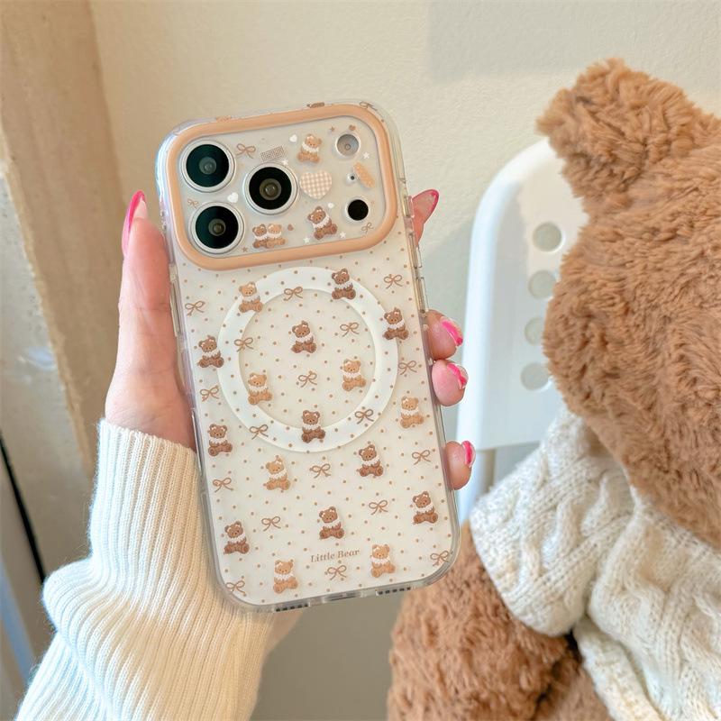 

Polka Dot Magnetic Phone Holder for iPhone 17, Apple 16 Pro Max, and 15 Pro Cases iPhone 17 Pro Max