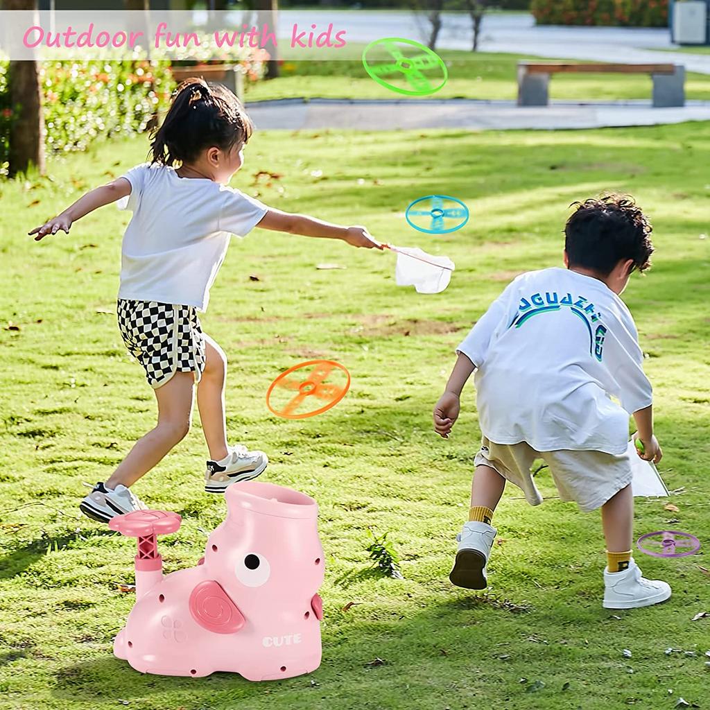 Air Launcher Toy Flying Disc Saucer Outdoor Soaring Flying Foot Launcher Kids Jump Sport Games Toys for Kids Boy Christmas Gifts