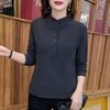 Women S Plus Size Thermal Long Sleeve T Shirt Stand Collar Warm Inner Top