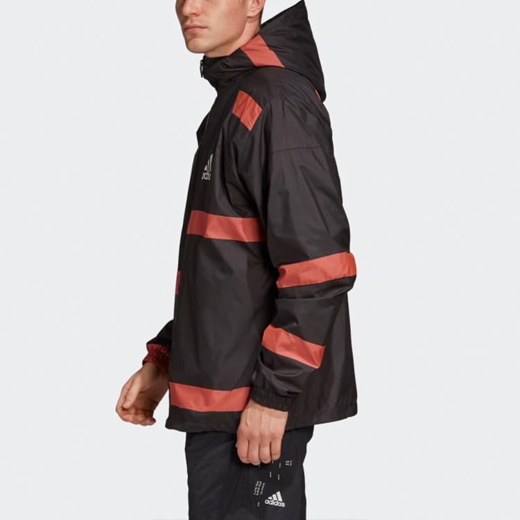 Adidas Sports Training Woven Hooded Jacket Men Outerwear Black FL3612