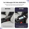 Center Console Organizer Tray for Volkswagen Jetta VW -2024 2025 Armrest Storage Box Car ABS Accessories ert Storage Box