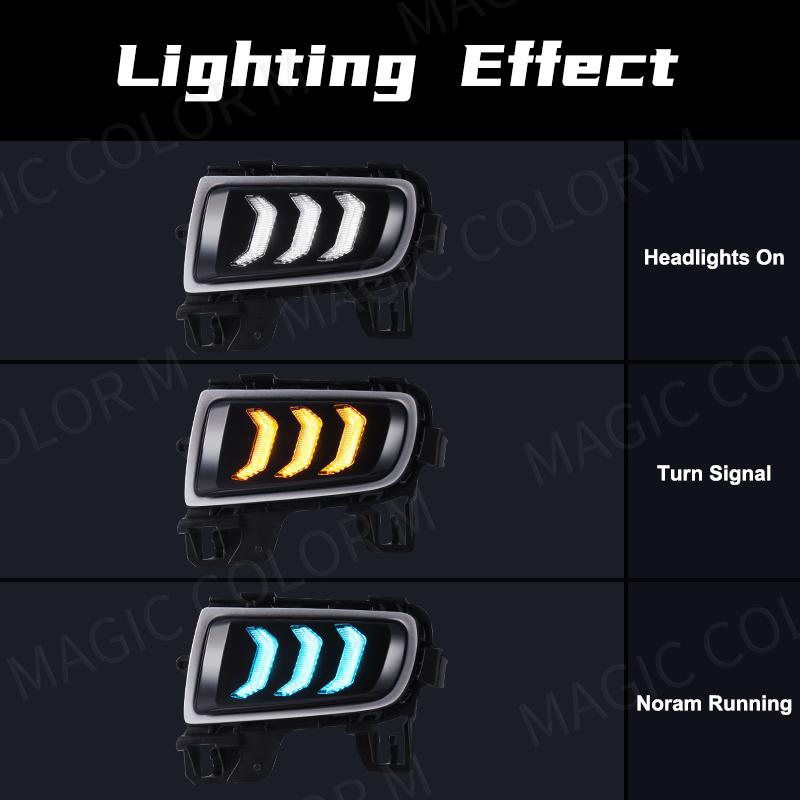 For Mazda 6      DRL Daytime Running Light LED Fog Lamp Turn Signal White Yellow Blue Car Acssories 12V