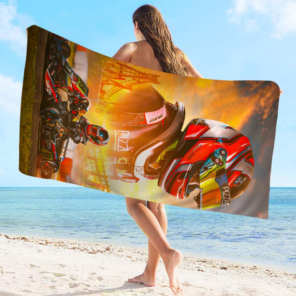 Racing Car F1 Pattern Towel Microfiber Beach Towel Absorbent Quick Dry Soft Yoga Swimming Resort Mountain Climbing Towel