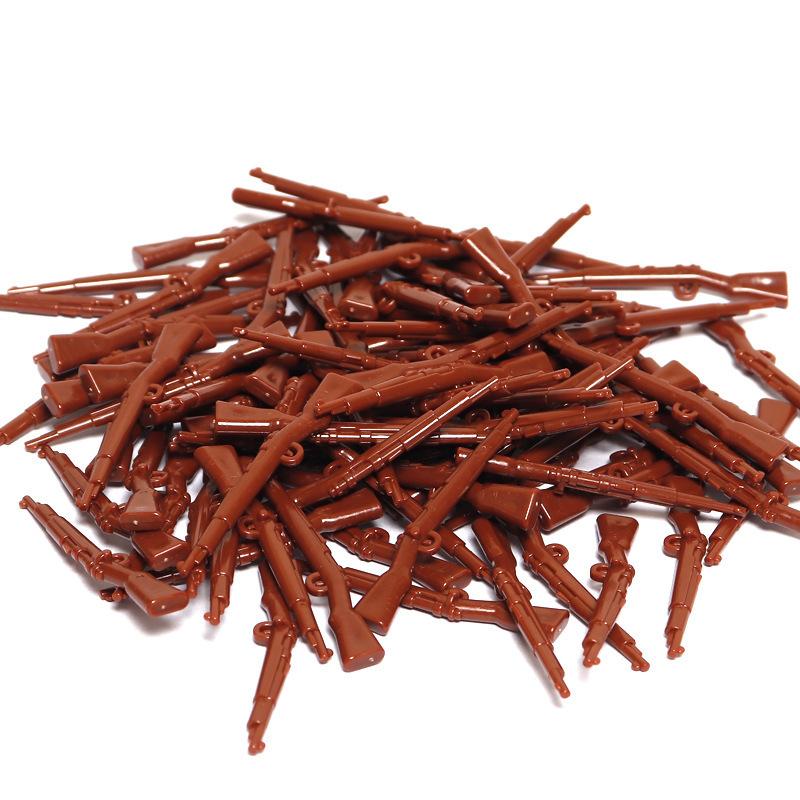 Compatible With Small Particles Building Block Villain Puzzle Assembly Bulk Military Rifle Weapon Accessories Toy