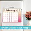 2026 Magnetic Fridge Calendar, Cute Kids Calendars Dec 2025 To Dec 2026 Refrigerator Magnet, Monthly Kitchen Magnetic Calendars for Refrigerator,