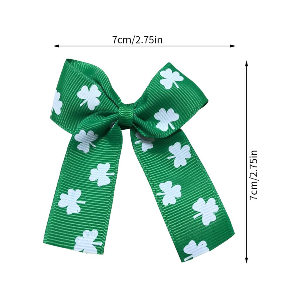 St. Patrick's Day Haarnadel Schleife Band Grün Haarspange Geschenk Party Accessoire für Mädchen Kinder Frauen