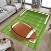 1PC Football Field Non-Slip Floor Carpet Compatible for Office&Living Room&Bedroom&Dining Room - Flat - Weave Machine-S0400