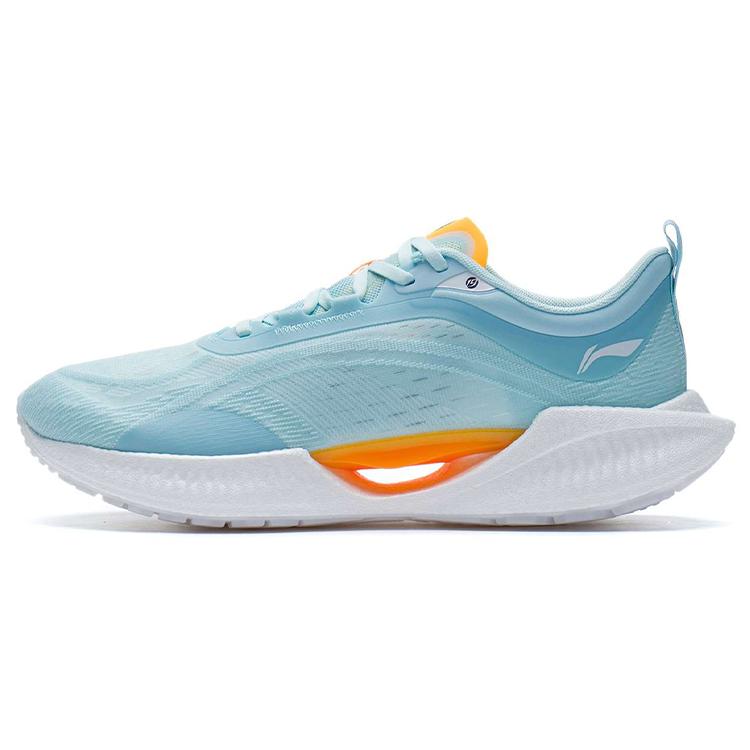 New LiNing Super Light 19 Cushioning, Slip Resistant, And Abrasion Resistant Low Top Running Shoes Lake Blue ARBS001-12