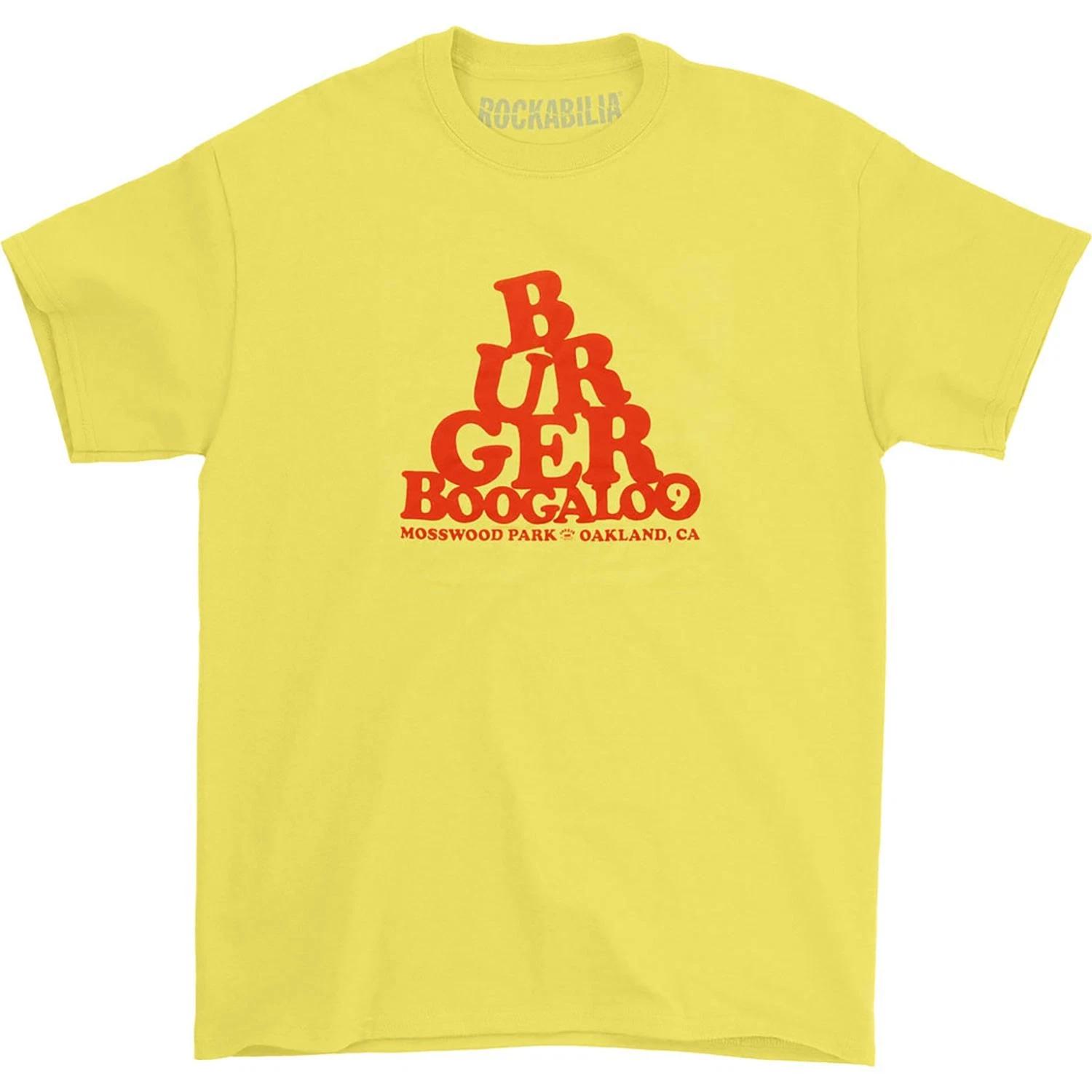 Men s Burger Records T-shirt Small Yellow S