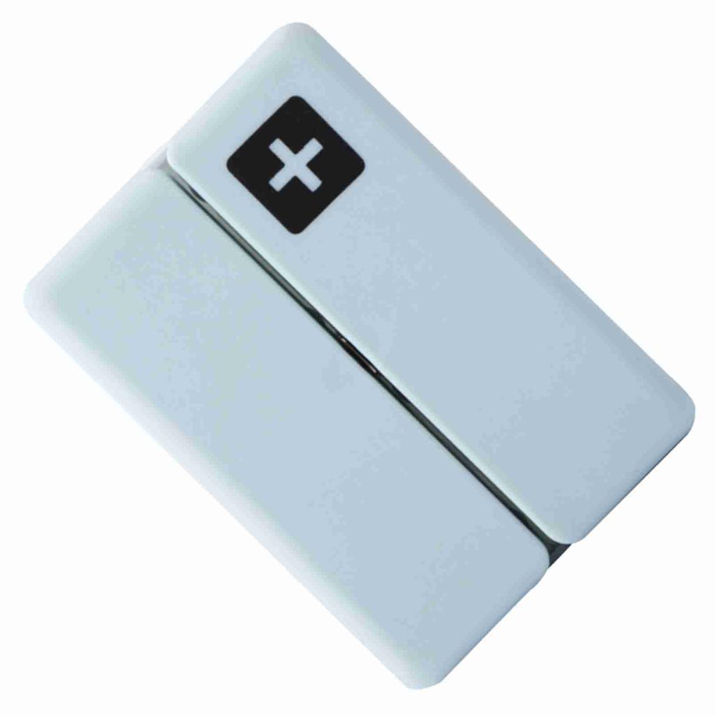 Portable Medicine Case Foldable Magnetic Pill Box Organizer with 7 Compartments(Blue)