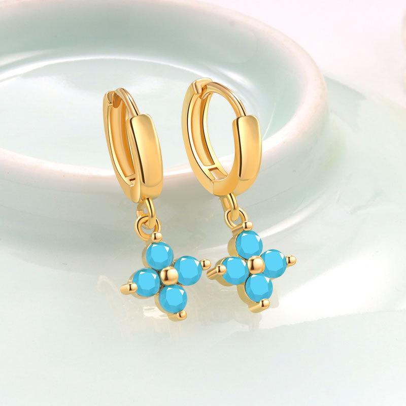 Trendy Geometric Floral Zircon Ear Cuffs Multi Cubic Zirconia Elegant Earrings For Women Fashion Jewelry