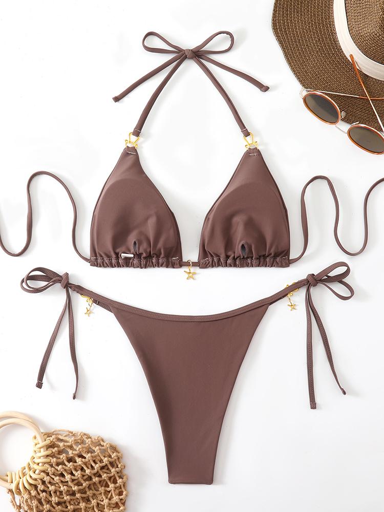 Sexy Triangle Micro Bikini 2026 Women's Swimsuit Beachwear Bathing Suit Woman Summer Thong Bikinis Set Two-piece Female Swimwear