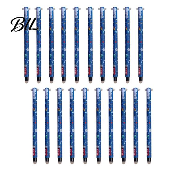 Soft Rubber Grip Pen 20Pcs Cartoon Animal Erasable Gel Pens for Kids 0.7mm Cute Cap Design Smooth Writing Stationery Easy Erase Fun School Supplies