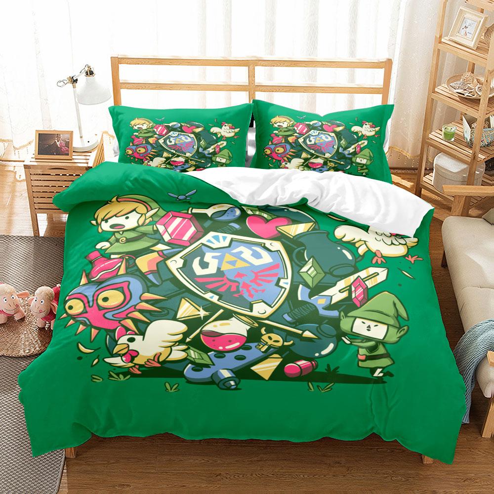 Children Duvet Cover Set King Queen Double Full Twin Single Size Link Bed Linen Set