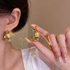 CCB Steel Needle Earrings Women's Cold Wind Personality Versatile Explosive Stud Earrings Trend Temperament Exaggerated Earrings