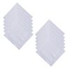 12Pcs/Set Sweat Absorbent Pocket Plaid Square Towel Men's Cotton Handkerchiefs  Wedding Season
