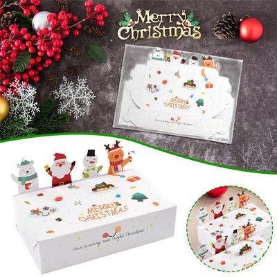 10x Christmas Gift Boxes Party Favours Sweet Biscuit Candy Treat Pack Paper KL