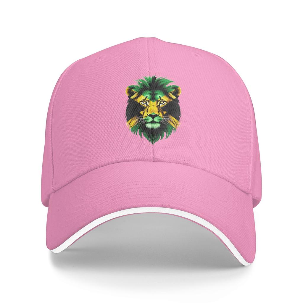 Jamaica Flag Lion Face Casual Baseball Cap Spring Jamaica Lovers Trucker Hat Outdoor Gym Snapback Cap Unisex-Teens Baseball Caps
