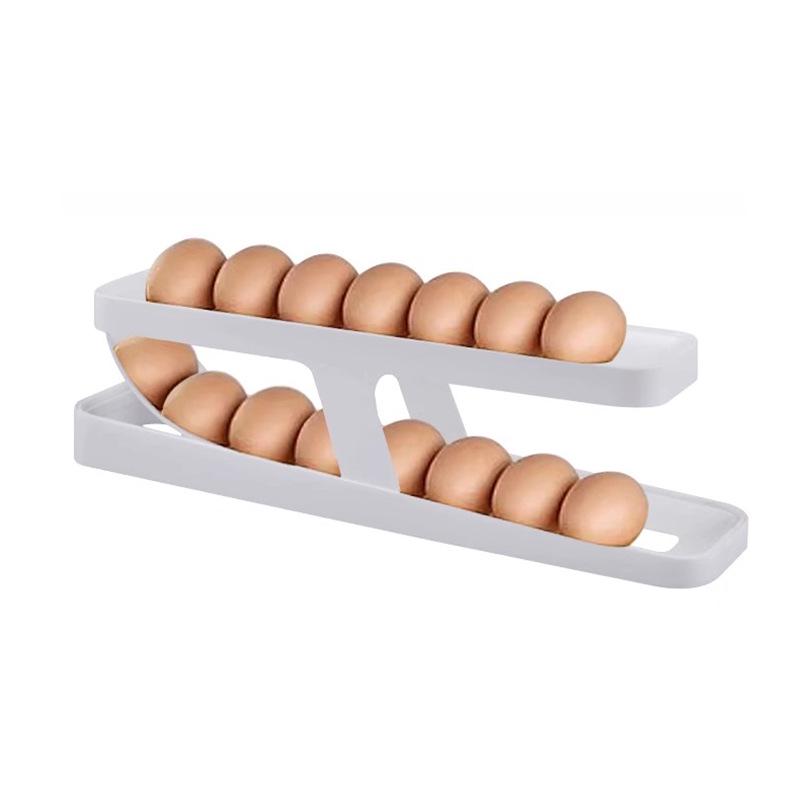Egg Rolling Dispenser for Refrigerators - Egg Tray Storage Rack