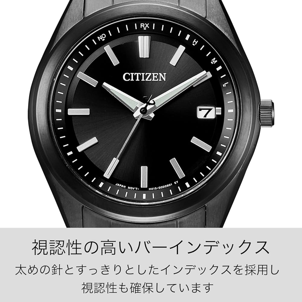 CITIZEN COLLECTION Men's Watch, 3-Hand Model, Light-Powered Eco-Drive, 5 ATM Water Resistance, Basic Black, AS1085-61E