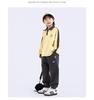 Boys' Trendy Embroidered Sweatpants 2025: Spring/Autumn Fashion Long Pants, Korean Style Solid Letter Casual Trousers