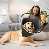Hunde-Erholungskragen Verstellbarer Hunde-Erholungs-Weichkragen Wundpflege Sichtbarer Verband Anti-Leck-Schutz Atmungsaktives Haustierhalsband Anti-Biss Für