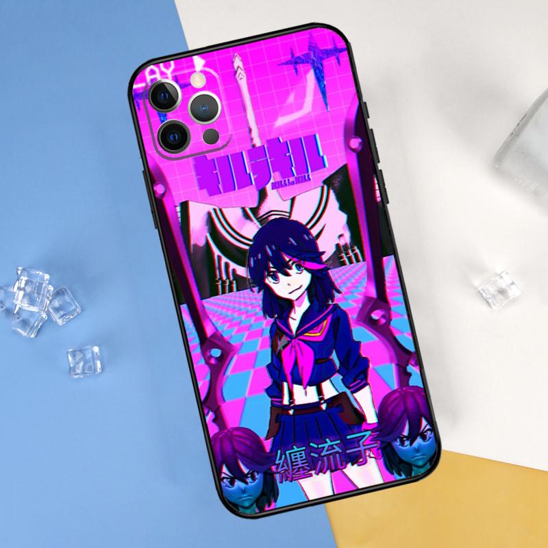 Vaporwave Glitch Anime Phone Case For iPhone 16 Pro Max 13 12 Mini 11 14 15 Pro Max XR 16 15 Plus 16e Cover Shell