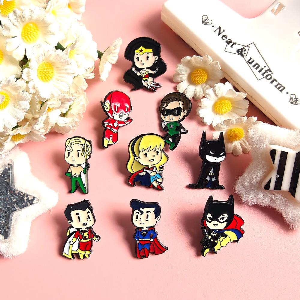 Creative Alloy Anime Superhero Brooch - European & American High-End Accessory